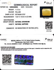 11.73/CT Natural Ceylonese Pukhraj with Govt Lab Certificate-6771